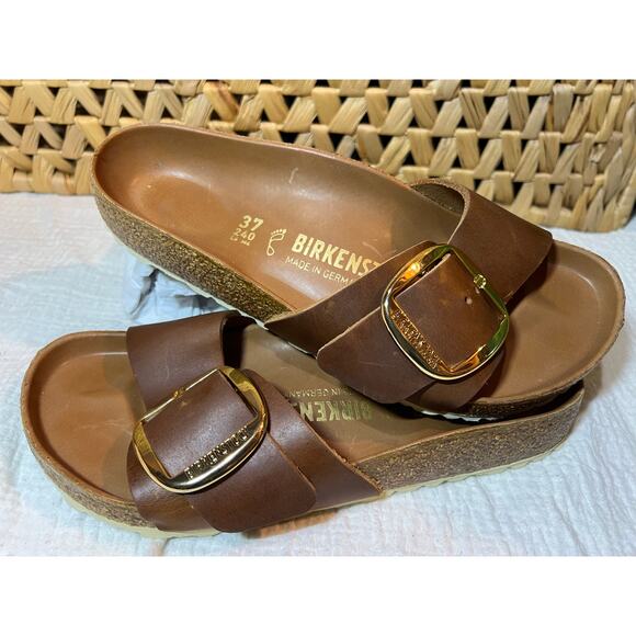 Birkenstock Madrid – Cognac – EU 37 / US 6 – Excellent Condition - Picture 1 of 3